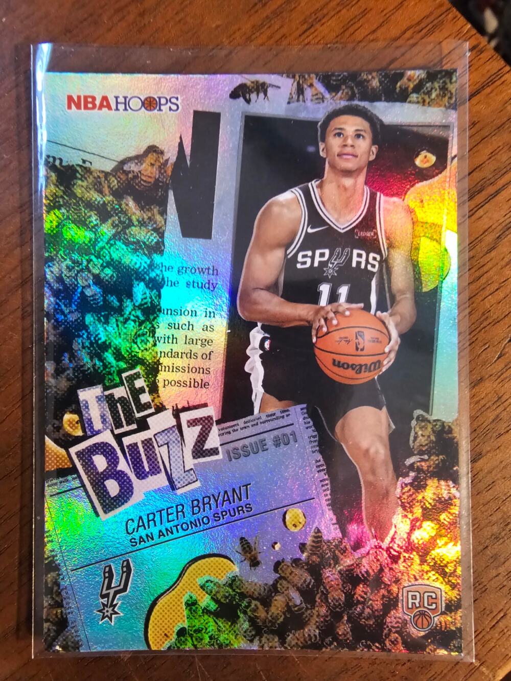 Carter Bryant 2025-2026 Topps NBA Hoops #TB-14 The Buzz - San Antonio Spurs